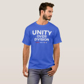 Unity over Division - Harris Walz 2024 Tシャツ (正面フル)