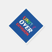 Unity over Division red、white、blue、プライドlgbtq スタンダードカクテルナプキン (角)