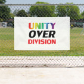 Unity over Division, red, white, lgbtq lgbtプライド 横断幕 (インサイチュ)