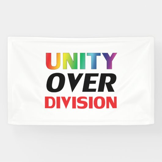 Unity over Division, red, white, lgbtq lgbtプライド 横断幕 (横)