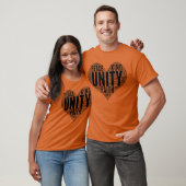 Unity Wordcloud親切なストップいじめUnity Day Tシャツ (ユニセックス)