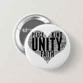 Unity Wordcloud親切にストップOrange Unityをいじめる 缶バッジ (正面&裏面)