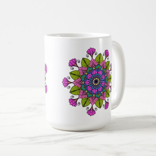 Universal Awakening Mandala Coffee Mug コーヒーマグカップ (正面右)