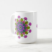 Universal Awakening Mandala Coffee Mug コーヒーマグカップ (正面左)