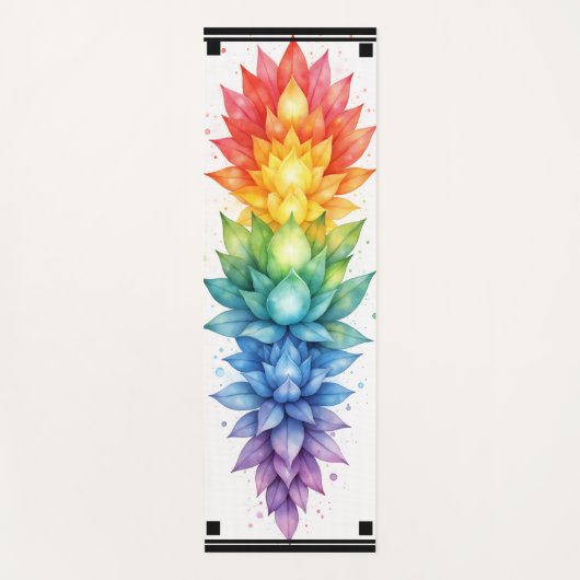 Universal Chakra Yoga Mat – Rainbow Energy ヨガマット (正面)