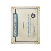 Universal employoee performance award certificates ノートパッド (回転)