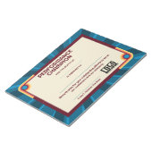 Universal employoee performance award certificates ノートパッド (アングル)