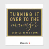 Universal Manager Law Attraction Black Bookplate シール (シート)