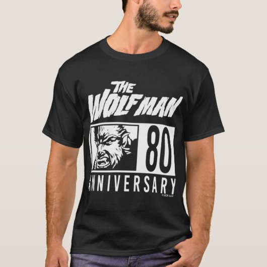 Universal Monsters Artist Serieshe Wolfman 80 Anni Tシャツ (正面)