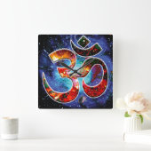 Universal OM Asana スクエア壁時計 (ホーム)