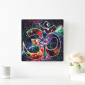 Universal OM Karma スクエア壁時計 (ホーム)