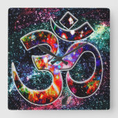 Universal OM Karma スクエア壁時計 (正面)