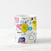 Universal trend hand drawing seamless pattern. Tre コーヒーマグカップ (中央)