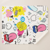 Universal trend hand drawing seamless pattern. Tre シェルパブランケット (正面(横))