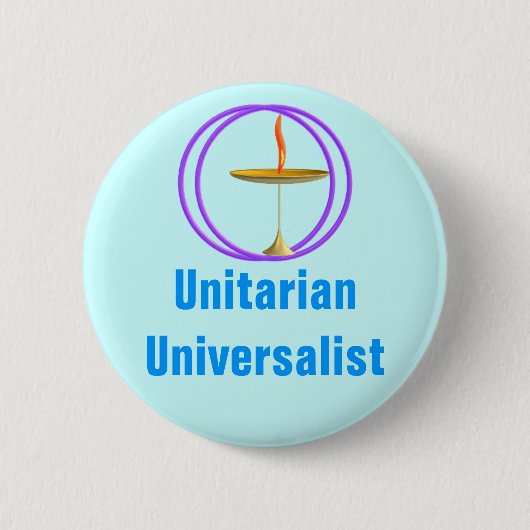 Universalistユニテリアン 缶バッジ (正面)