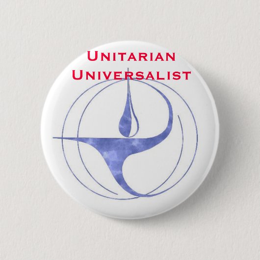 Universalistユニテリアン 缶バッジ (正面)