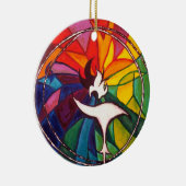 Universalist UUの聖餐杯の円のオーナメントのユニテリアン セラミックオーナメント (右)