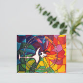 Universalist UUの聖餐杯の郵便はがきのユニテリアン ポストカード (スタンド正面)