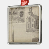 Universalisty最初教会、ミネアポリス、ミネソタ メタルオーナメント (左)