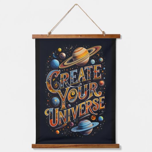 Universeカラーバーストの作成 吊り下げ型タペストリー (正面)