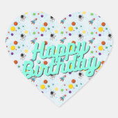 Universeラッピングシールのラベル ハートシール (正面)