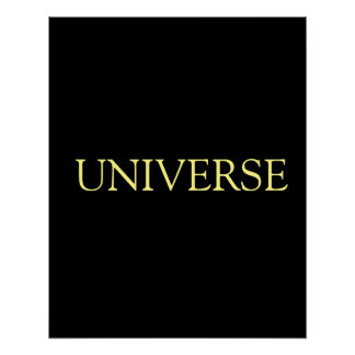 Universe名前の追加文字やる気を起こさせるスピリチュアル ポスター