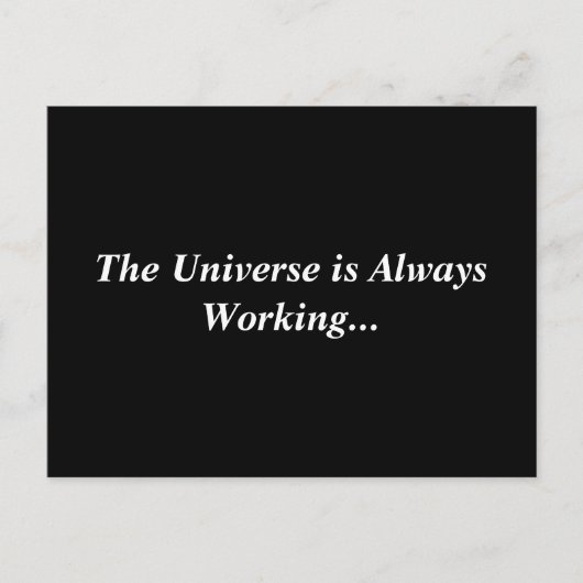 Universe Always Workingはがき ポストカード (正面)