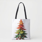Universe Christmas Tree Tote トートバッグ (正面)