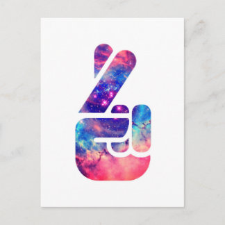 Universe 'Fingers Crossed' ポストカード