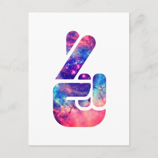 Universe 'Fingers Crossed' ポストカード (正面)