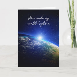 Universe with Light Flareありがとう カード