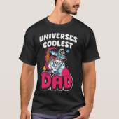 Universes Coolest Dad Sci Fi Lover Daddy Tシャツ (正面)