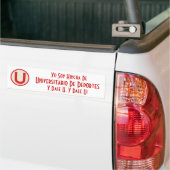 universitario、Yoの大豆Hincha De、Universitario… バンパーステッカー (トラック上)