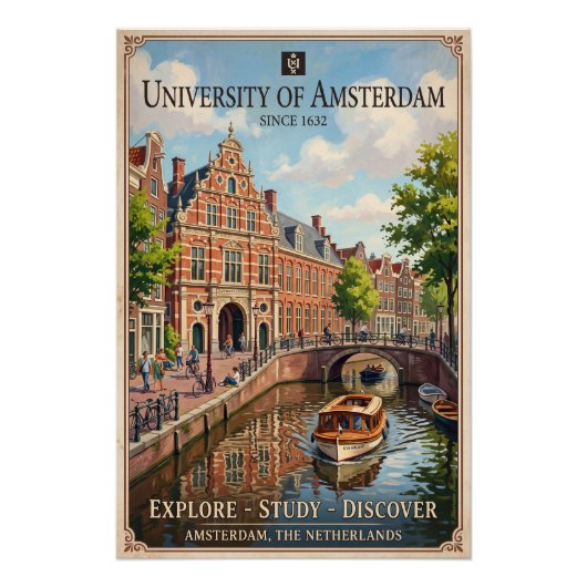 Universität Amsterdam  ポスター (正面)