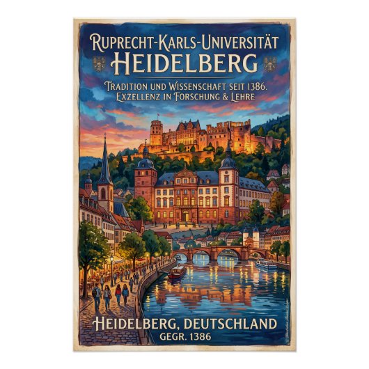 Universität Heidelberg ポスター (正面)
