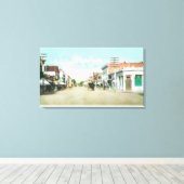 University AvenuePalo Altoのビュー（カリフォルニア州） キャンバスプリント (インサイチュ (ウッドフロア))