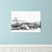 University College School，ロンドン， 1835 キャンバスプリント (インサイチュ (ウッドフロア))