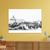 University College School，ロンドン， 1835 キャンバスプリント (インサイチュ (リビング))