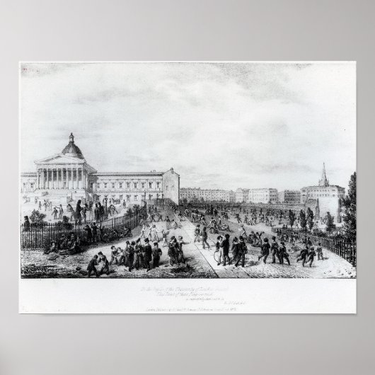 University College School，ロンドン， 1835 ポスター (正面)