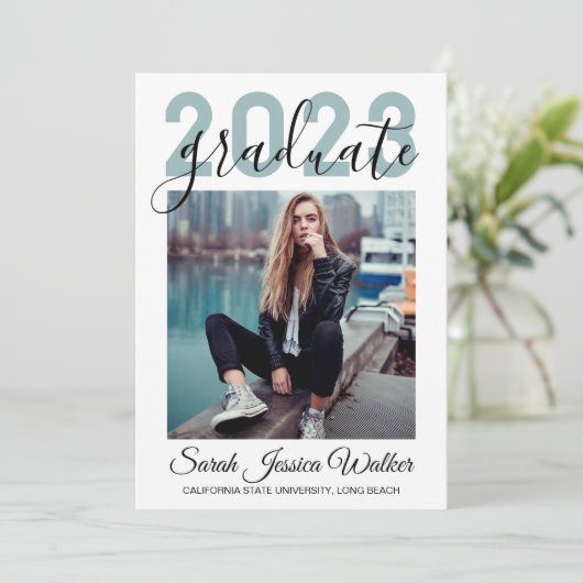 University Graduation 2023パーティー写真 案内状 (スタンド正面)