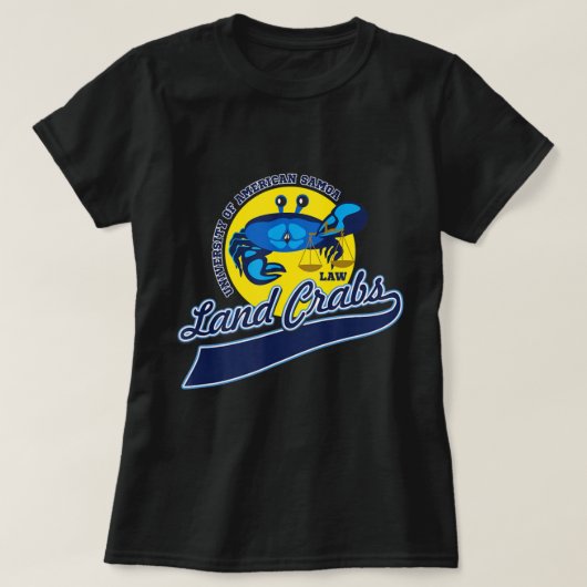 University Of American Samoa Land Crabs.png Tシャツ (デザイン正面)