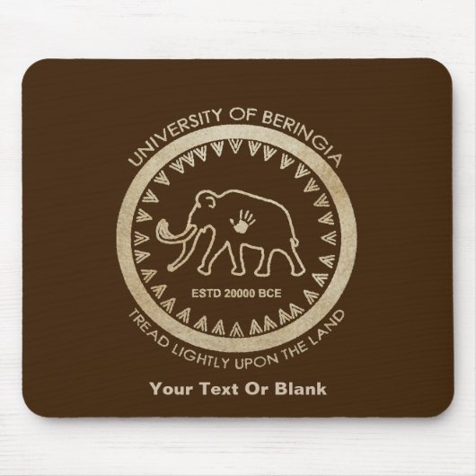 University of Beringia Mammoth マウスパッド (正面)