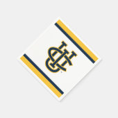 University of California, Irvineロゴ スタンダードカクテルナプキン (角)