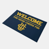 University of California, Irvineロゴ ドアマット (アングル)