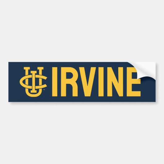 University of California, Irvineロゴ バンパーステッカー (正面)