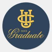 University of California, Irvineロゴ ラウンドシール (正面)