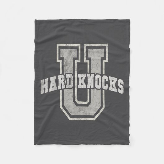 University Of Hard Knocks Life Goals College Schoo フリースブランケット (正面)