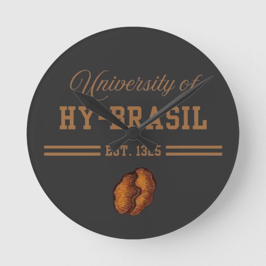 University of Hy-Brasil, Est. 1325 ラウンド壁時計 (正面)