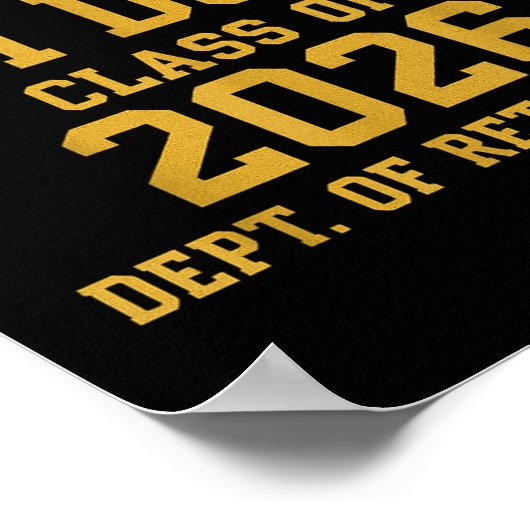 University Of I'm Done Retirement Funny Career Gra ポスター (角)