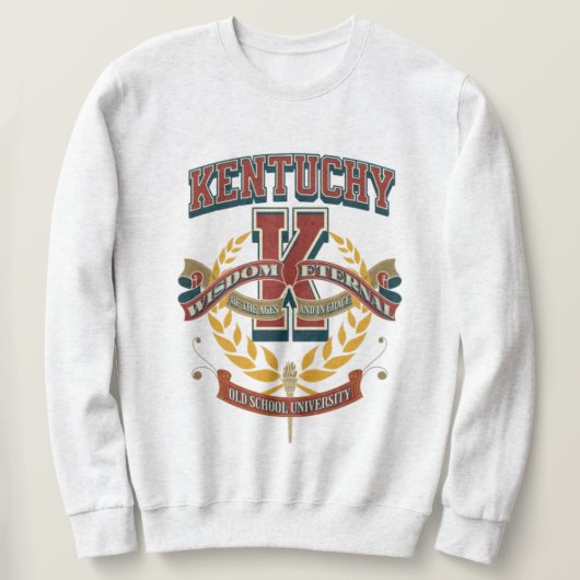 University of Kentucky varsity letter K スウェットシャツ (デザイン正面)